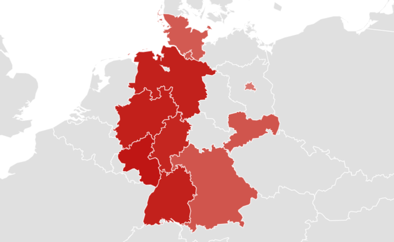 regionale Aufschlüsselung der Häufigkeit vom Suchbegriff “Diesel verkaufen”