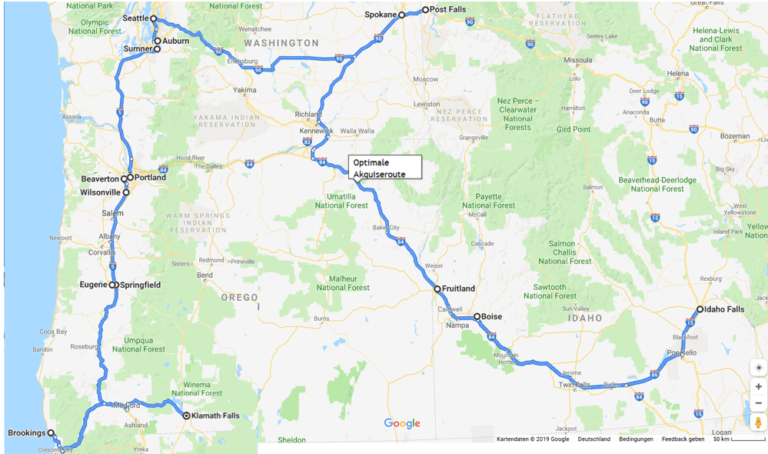 Routenberechnung Google Maps